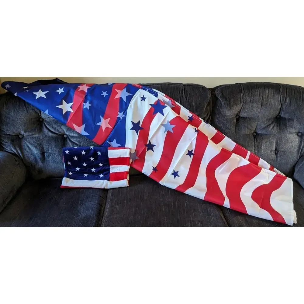 American Flag Shower Curtain Bath Towel NWOT -0124